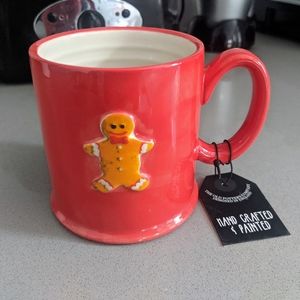 Hand Painted Gingerbread Man Mug